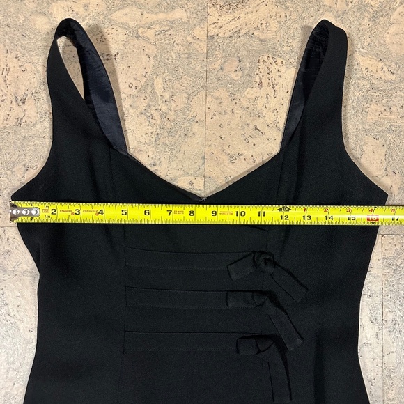 VINTAGE Nicole Miller Evening Gown Black Size 6 - Picture 8 of 12